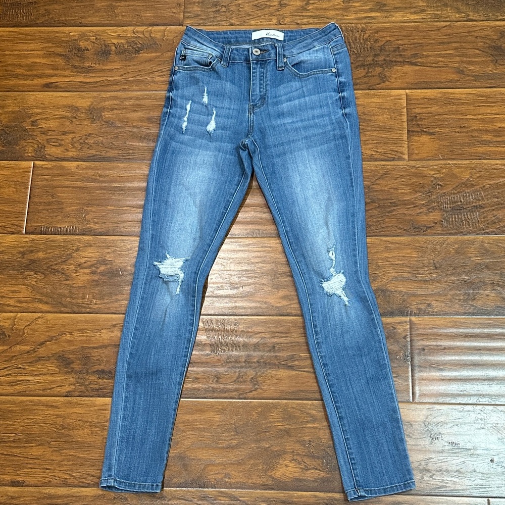 Kancan distressed Blue Skinny Jeans size 5/26